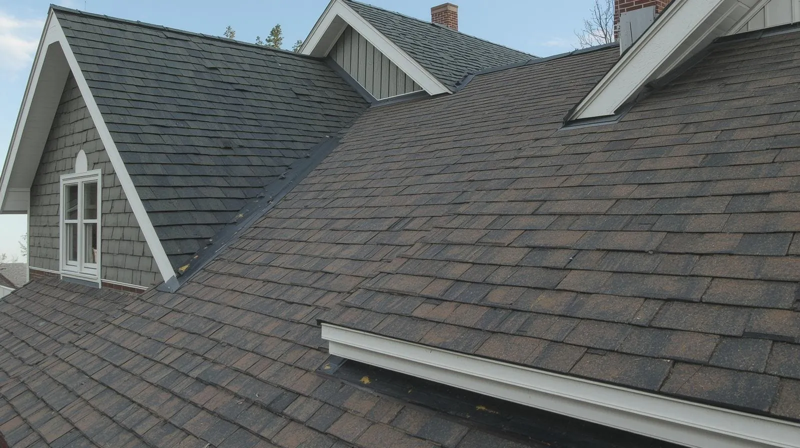 residential home with new roof replacement