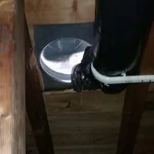 Improper attic moisture