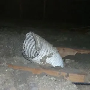 Improper attic moisture