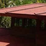 corner of roof on a house
