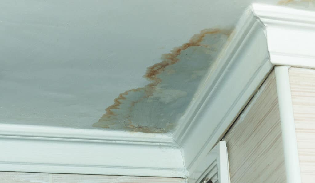 Water leak in ceiling